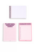 Set van 3 A6 Notitieblokken – Introvert Edition – To Do Lijst – Checklist – Funny Quotes – Compact Notitieblok – Cadeau voor Vrouwen
