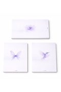 Set van 3 A6 Notitieblokken – Paarse Watercolor Dream