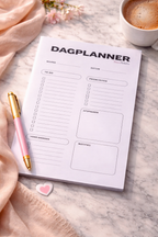 Minimalistische Dagplanner A5 – Ongedateerde Planner – To Do Lijst – Daily Planner – Overzicht & Structuur – Notitieblok
