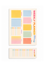 Weekly Planner A4 + Skinny To Do List Bureauplanner Set 50 Vellen per Blok Pastel Planner Weekplanner en Takenlijst