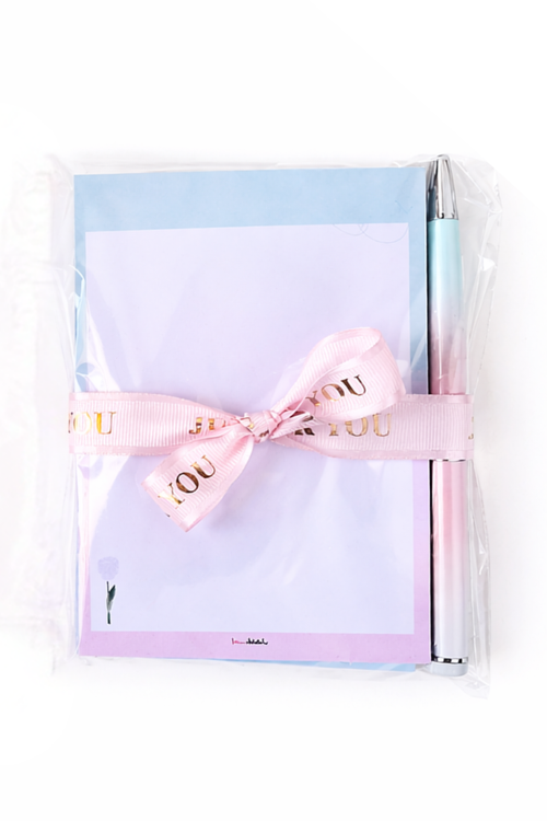 Cadeauset Notitieblok & Pen – Luxe Roze Giftbox – Perfect Cadeau voor Haar