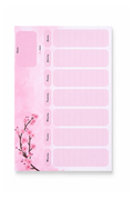 Weekplannner Pink Blossom A4 Bureau Planner Stijlvol Overzicht & Rust