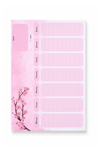 Weekplannner Pink Blossom A4 Bureau Planner Stijlvol Overzicht & Rust
