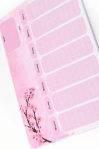Weekplannner Pink Blossom A4 Bureau Planner Stijlvol Overzicht & Rust