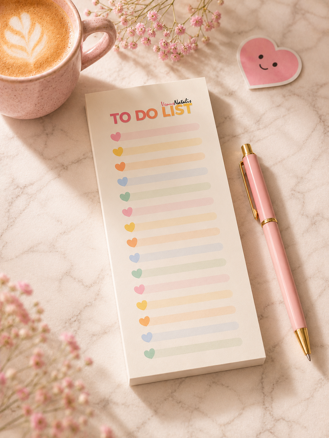 Weekly Planner A4 + Skinny To Do List Bureauplanner Set 50 Vellen per Blok Pastel Planner Weekplanner en Takenlijst