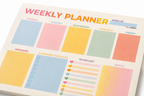 Weekly Planner A4 + Skinny To Do List Bureauplanner Set 50 Vellen per Blok Pastel Planner Weekplanner en Takenlijst