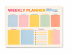 Weekly Planner A4 + Skinny To Do List Bureauplanner Set 50 Vellen per Blok Pastel Planner Weekplanner en Takenlijst
